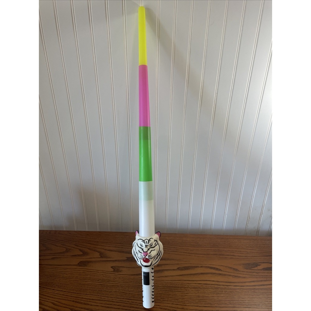 VTG White Tiger 1970s Rinco Telescoping Light Saber Flashlight Toys Rare Works